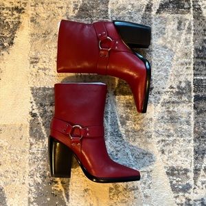 Rag&Bone cherry red rio boots